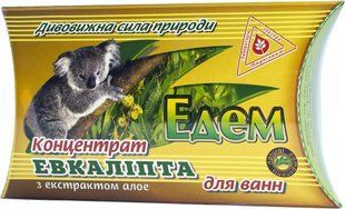 Сіль для ванн ЕДЕМ з евкаліптом та екстрактом Алое концентрат,450г 4820031810166 фото