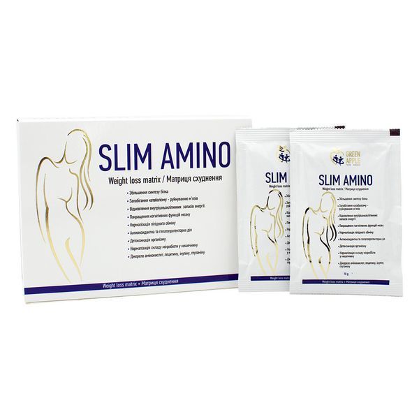 Дієтична добавка високоякісних амінокислот SLIM AMINO матриця схуднення, 21 саше 4820217380148 фото
